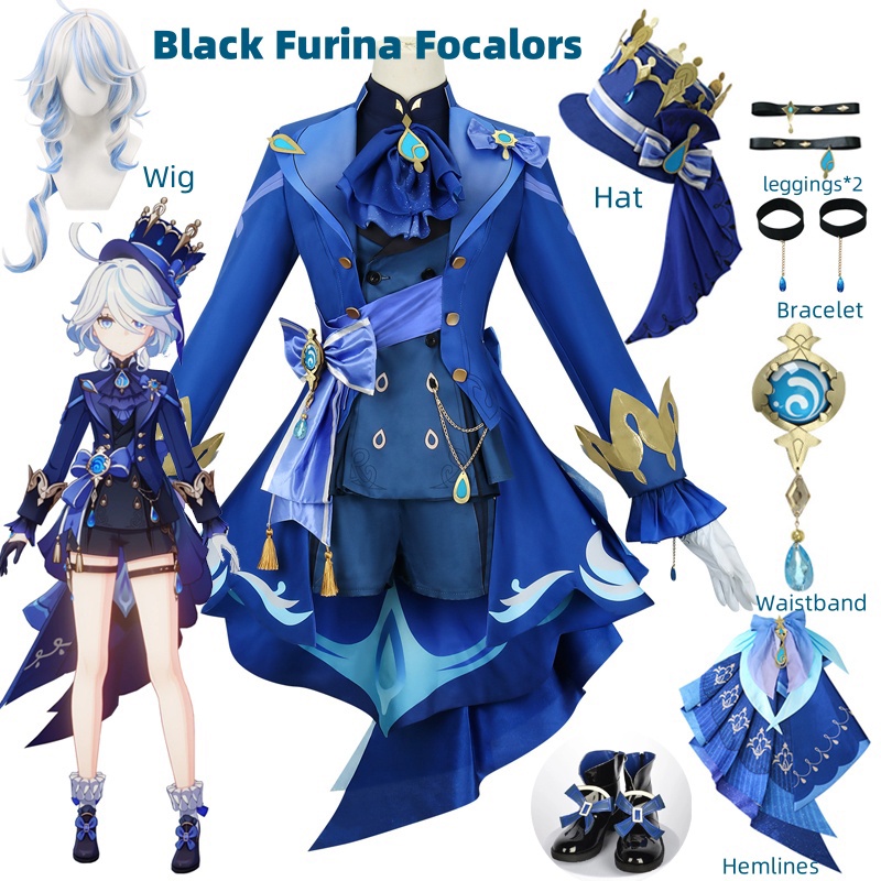 Anime Cosplay Yor - Furina Cosplay Costume Wig Hair Impact