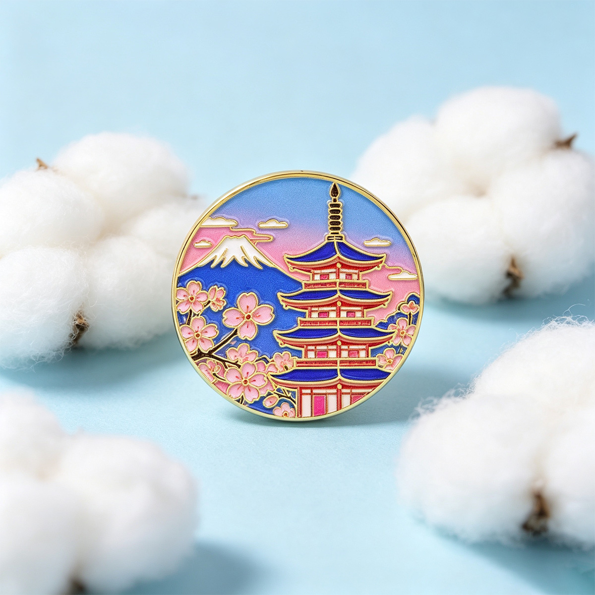 Japanese Cherry Blossom Enamel - огляд і ціна Anime Cosplay Easy