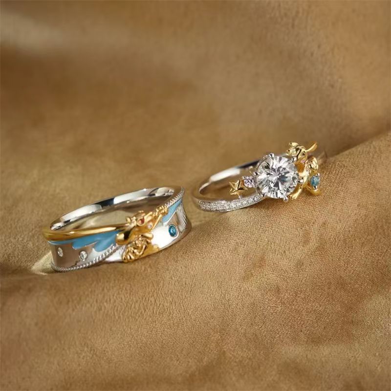 Pokémon Riolu Couple Rings - C - огляд і ціна Anime Cosplay For Couples