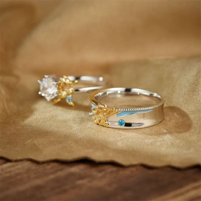 Pokémon Riolu Couple Rings - C - огляд і ціна Anime Cosplay For Couples