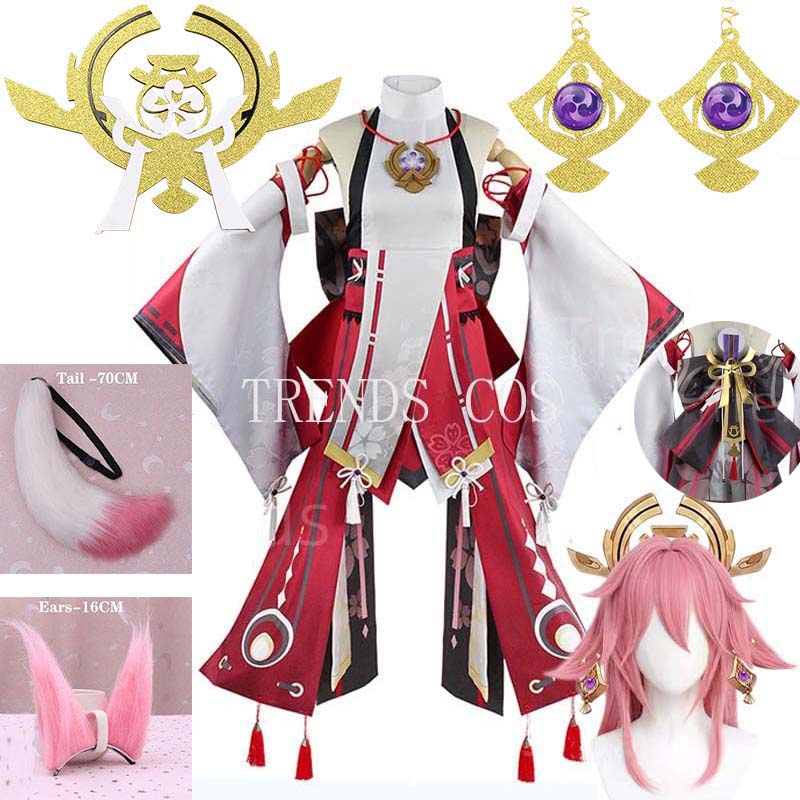 Yae Miko Full Set Guuji Yae Co - огляд і ціна Anime Cosplay Yor