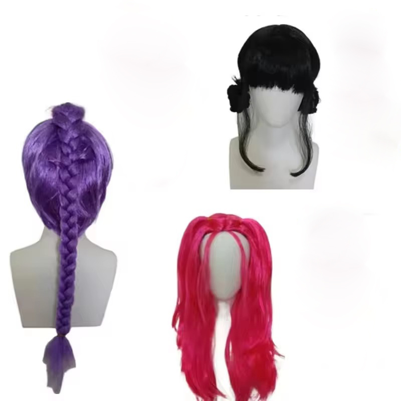 Anime Long Purple Braiding Hai - огляд і ціна Anime Cosplay Girl With Black Hair